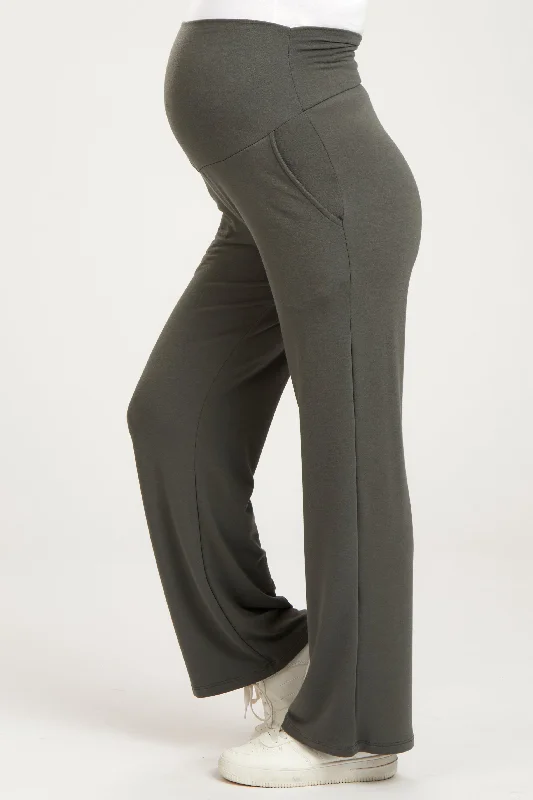 gray-maternity-yoga-pants