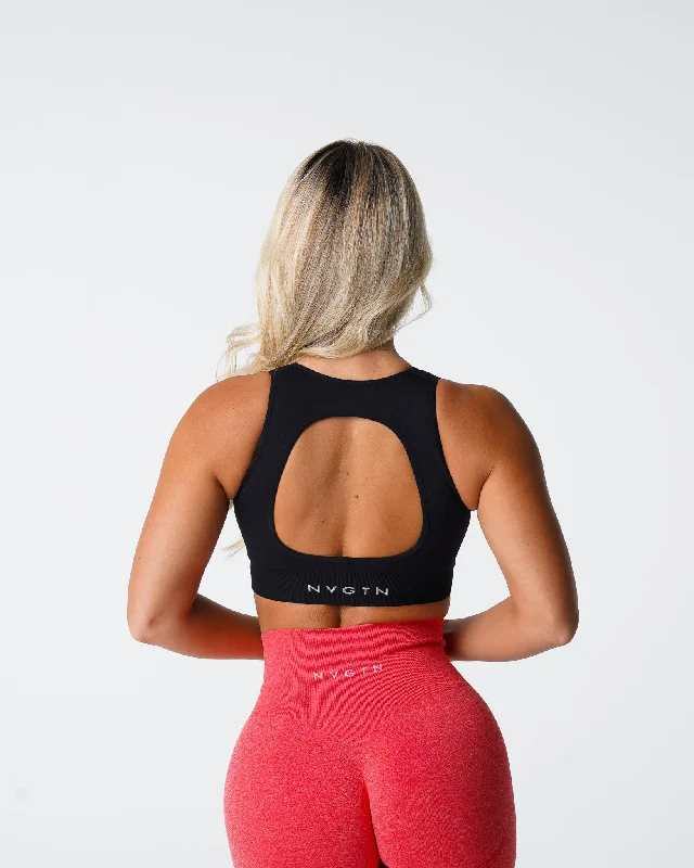 Black Pursuit Seamless Bra