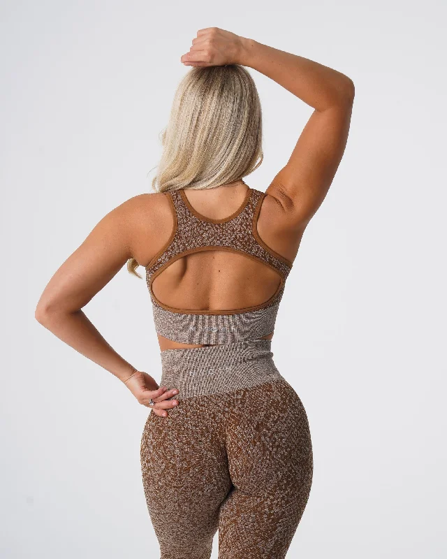 Mocha Snakeskin Eclipse Seamless Bra