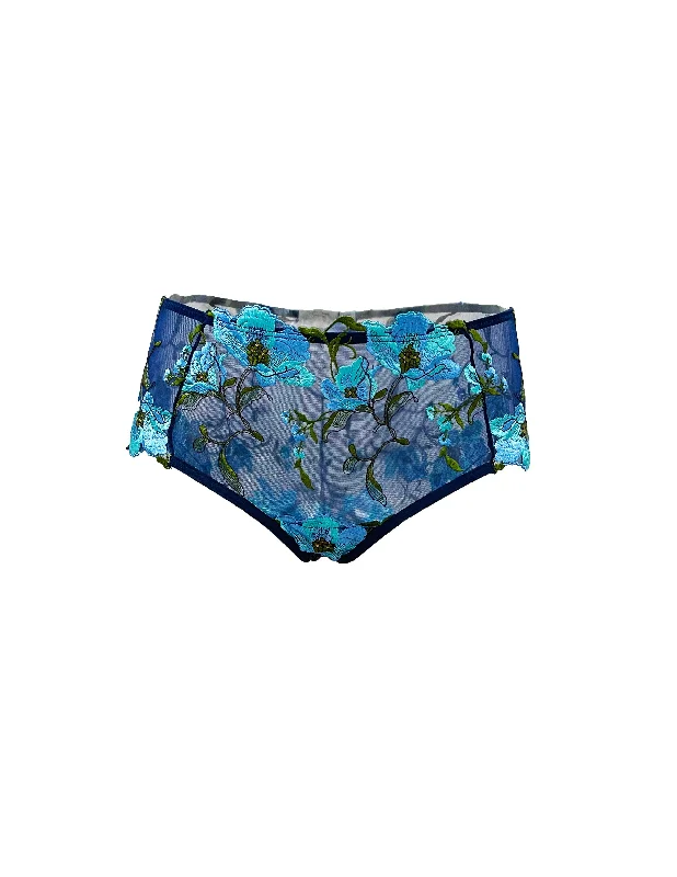 Atlantis Sea Anemone Embroidered Tulle Brief