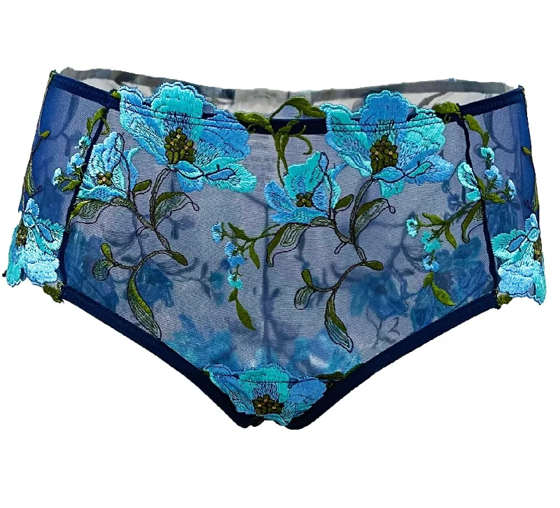 Atlantis Sea Anemone Embroidered Tulle Brief