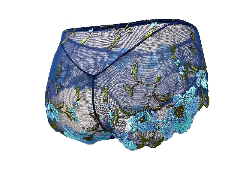 Atlantis Sea Anemone Embroidered Tulle Brief