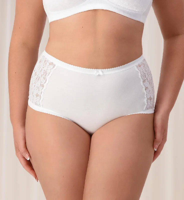 COTTON & LACE FULL BRIEF