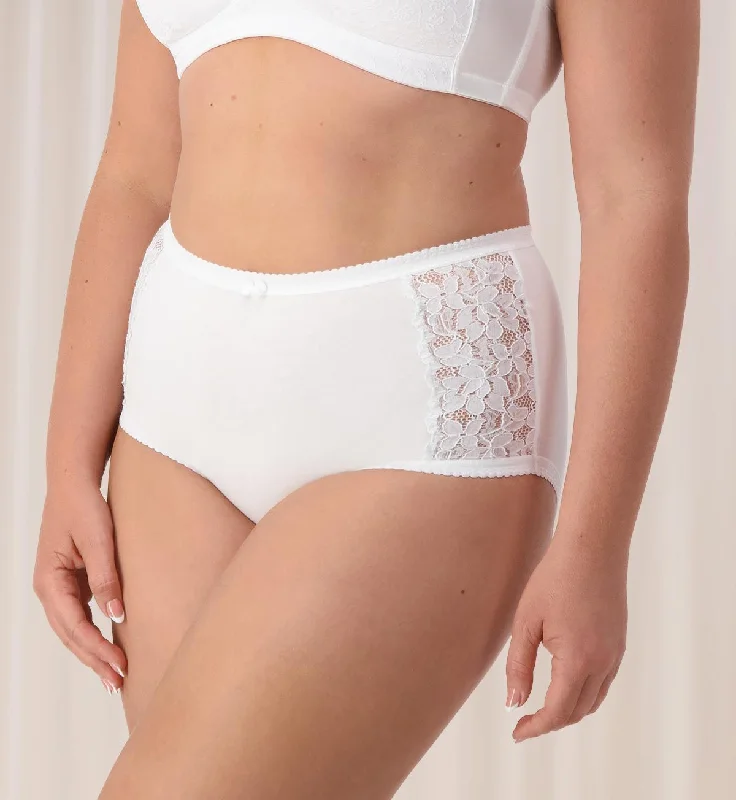 COTTON & LACE FULL BRIEF