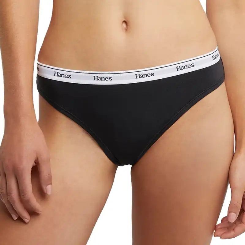 Hanes Originals Ladies Bikini 4 Pack Assorted