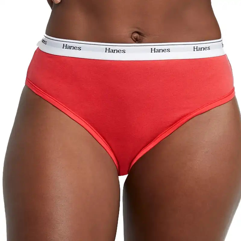 Hanes Originals Ladies Hi Legs 4 Pack Assorted