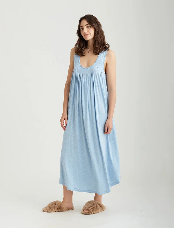 Kate Modal Soft Pleat Front Maxi Nightie