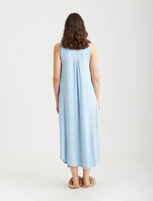 Kate Modal Soft Pleat Front Maxi Nightie