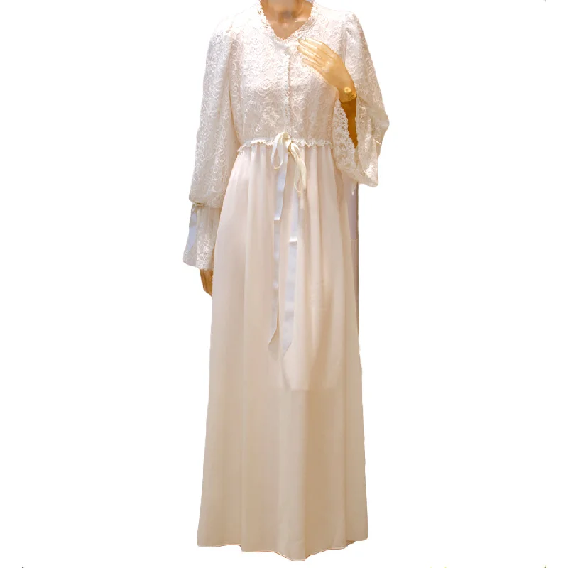 Sally Poppy Nightdress Crepe Ivory