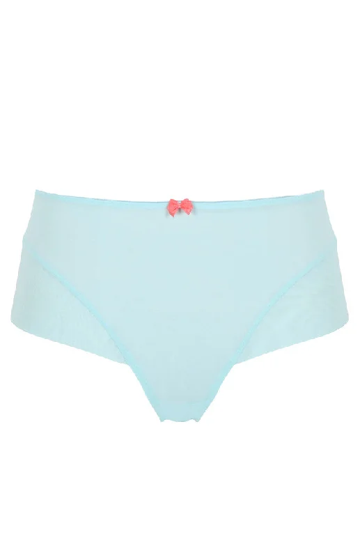 Tango Essence Deep Brief In Aqua & Coral - Panache