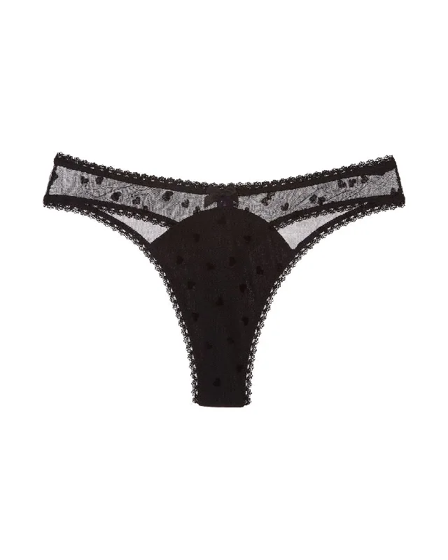 Victoire Flocked Thong