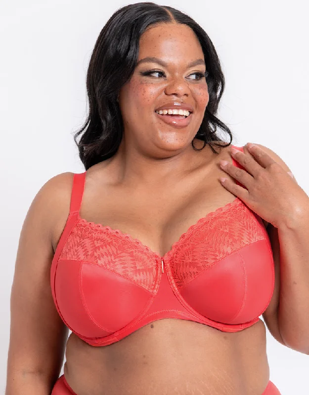 Adella Athena Full Cup Side Support Bra Papaya