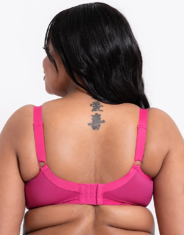 Adella Hera Full Plunge Bra Hot Pink