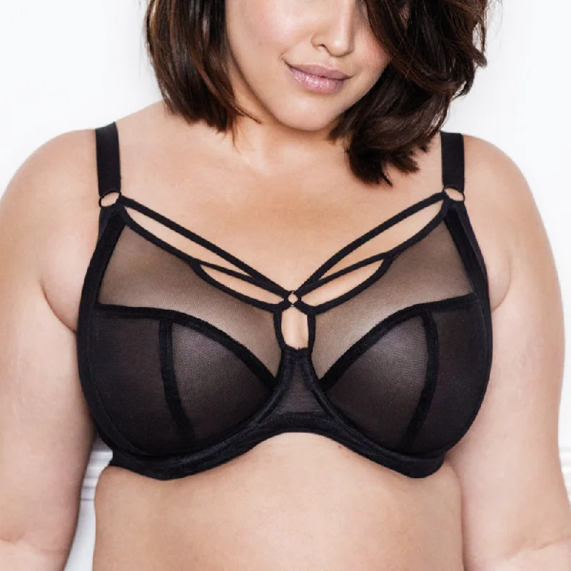 Sachi Plunge Bra Black