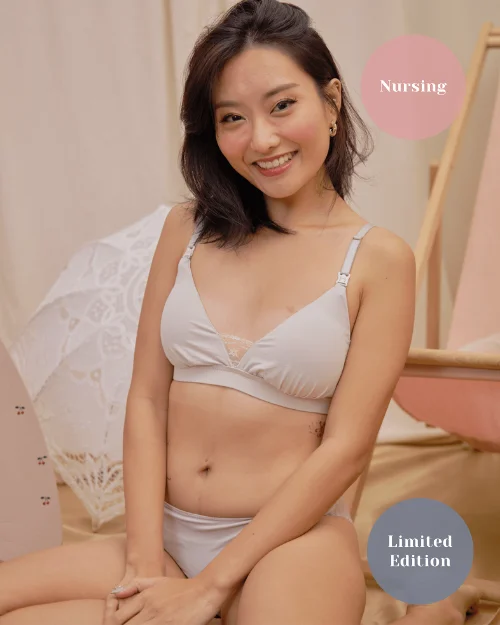 nursing - easy does it padded bralette in serenity