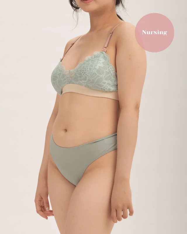 nursing - start anew padded bralette in mermaid