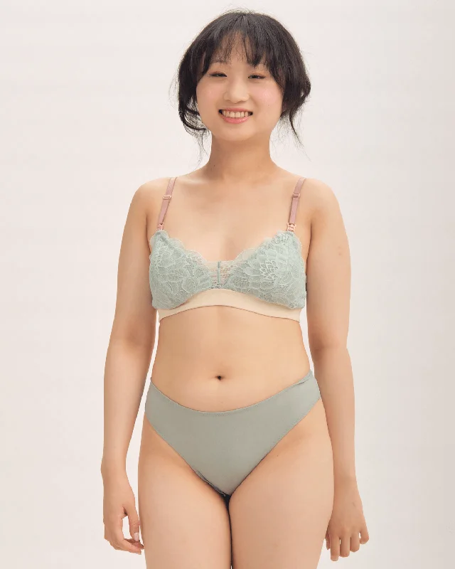 nursing - start anew padded bralette in mermaid