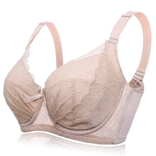 Plus Size Sexy Push Up Minimizer Lace Busty Bras