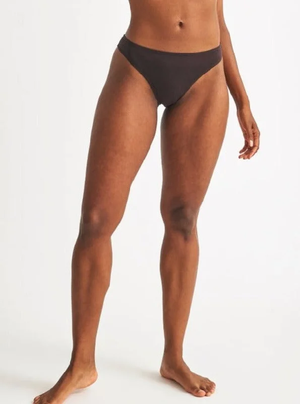 Skin: Galen Organic Cotton High Leg Brief  - Clove