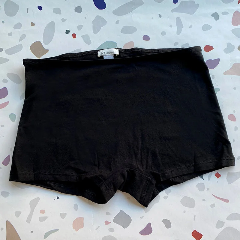 Skin: Gayle Organic Cotton Boyshort - Black