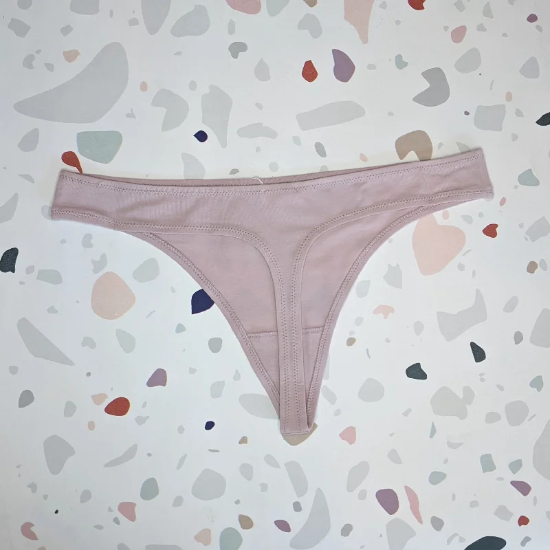 Skin: Genny Cotton Thong - Pink Clay