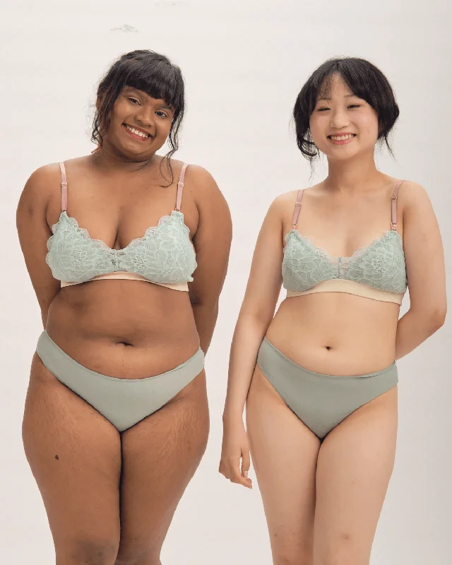 start anew padded bralette in mermaid