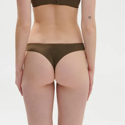 Amazone Tanga In Nomad Green - Simone Perele