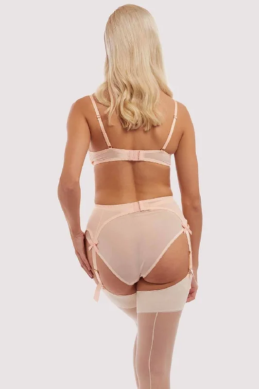 Classic Suspender Belt Peach