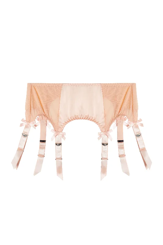 Classic Suspender Belt Peach