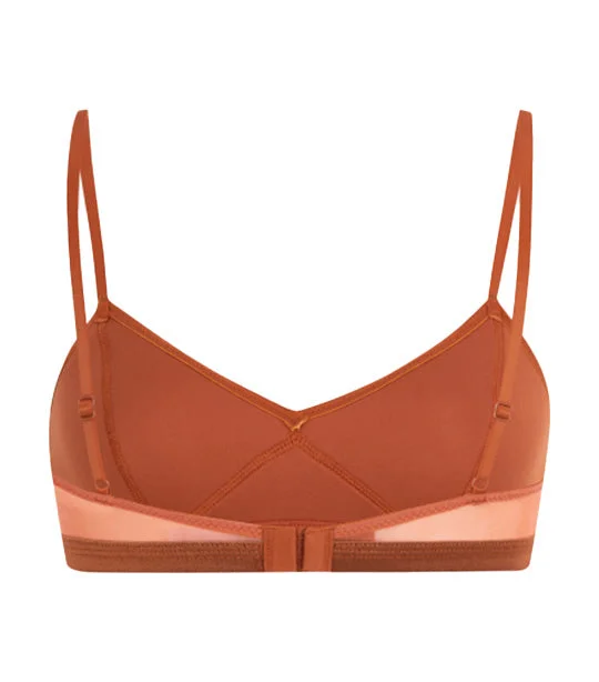 Lightly Lined Bralette Orange