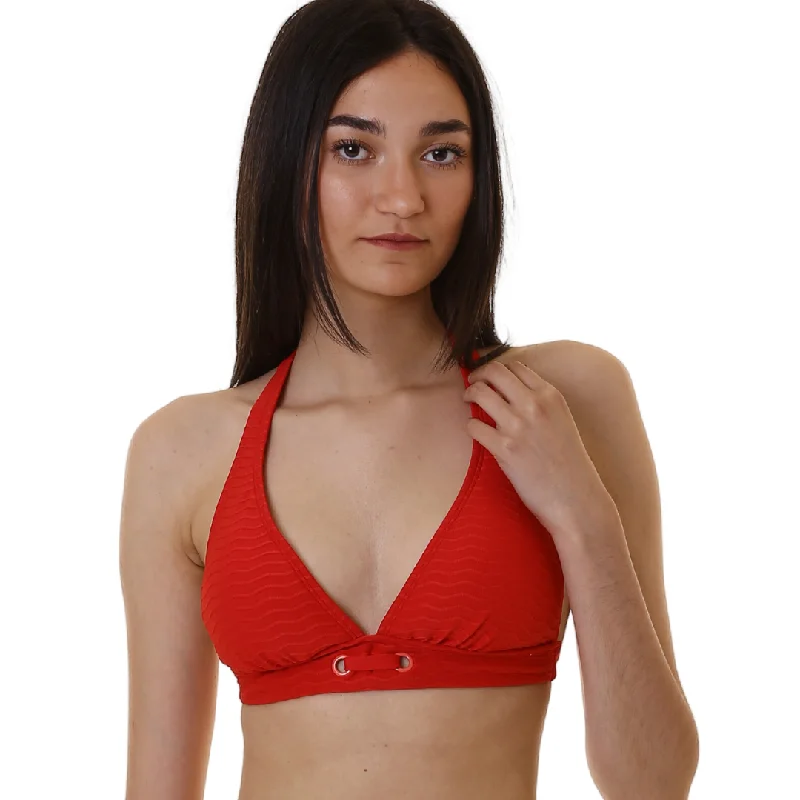 Cherry Beach Swim Halter Cherry