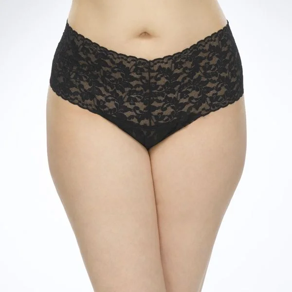 Hanky Panky O/S Retro Thong *Plus*  Signature Lace Solid Colors