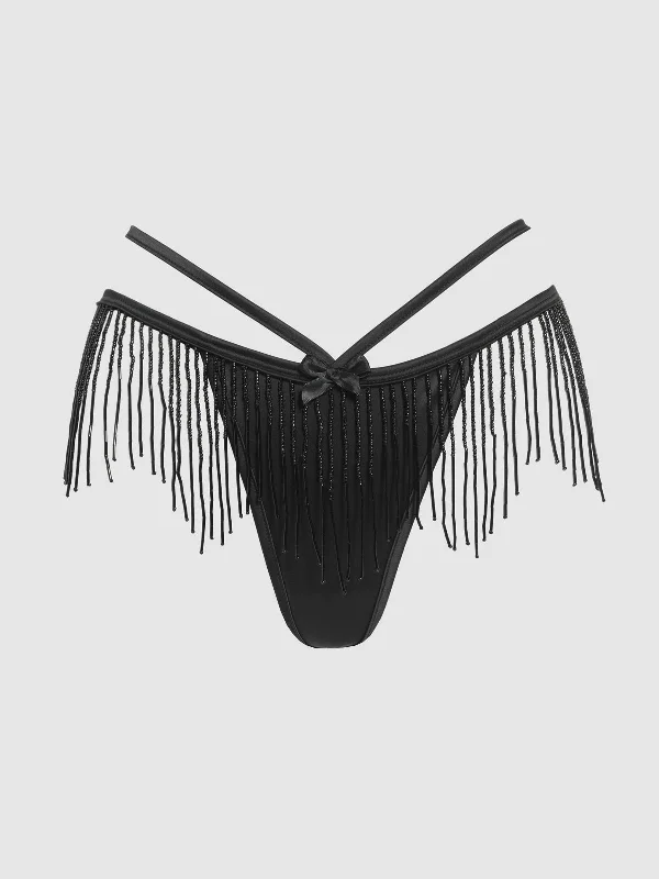 Lune Beaded & Strappy Thong