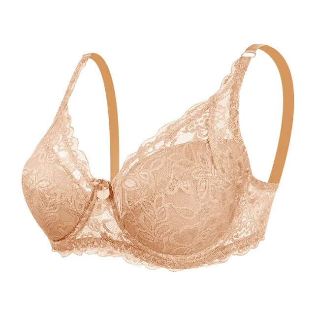 Women Sexy Lace Bra Underwire Cotton Bras