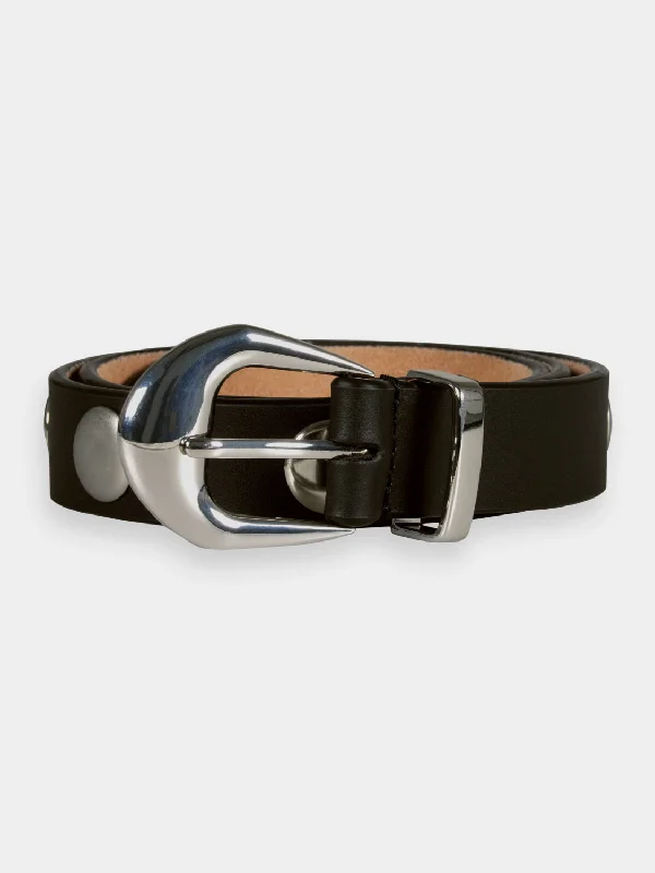 Large studded waist belt