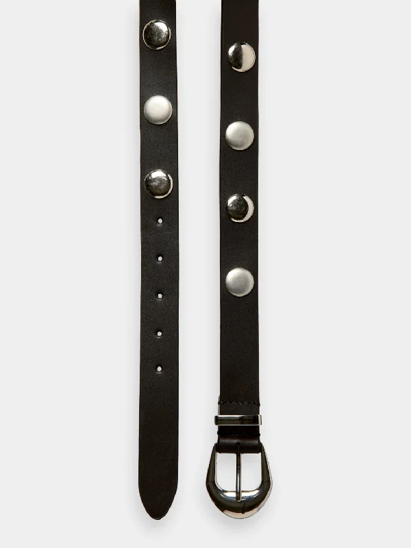 Large studded waist belt