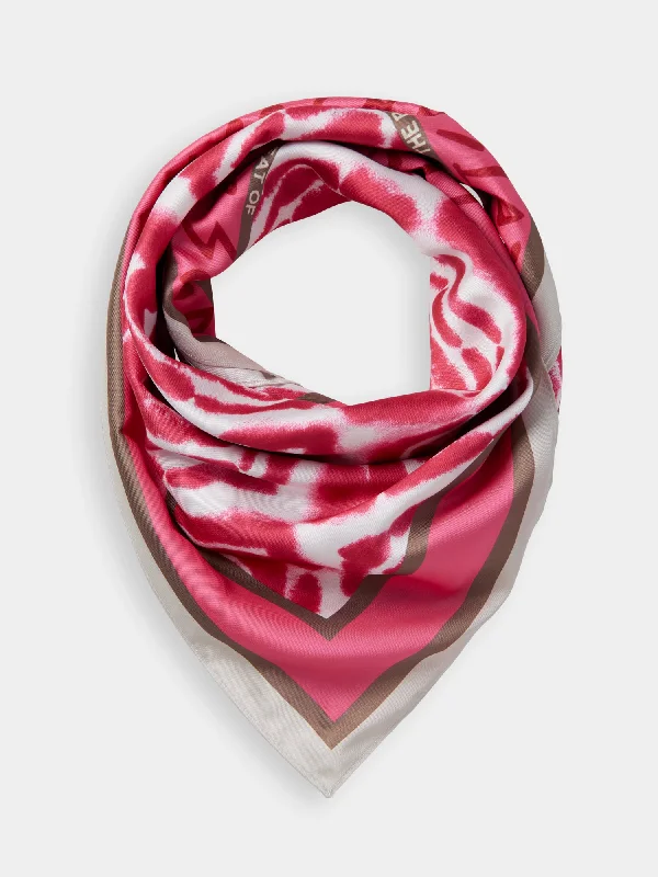 Printed bandana scarf