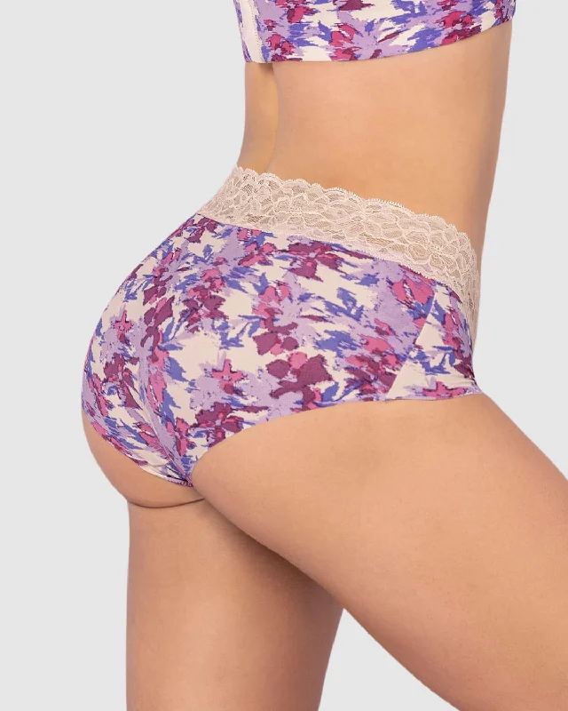 Panty hípster en tela ultraliviana con franja de SmartLace®