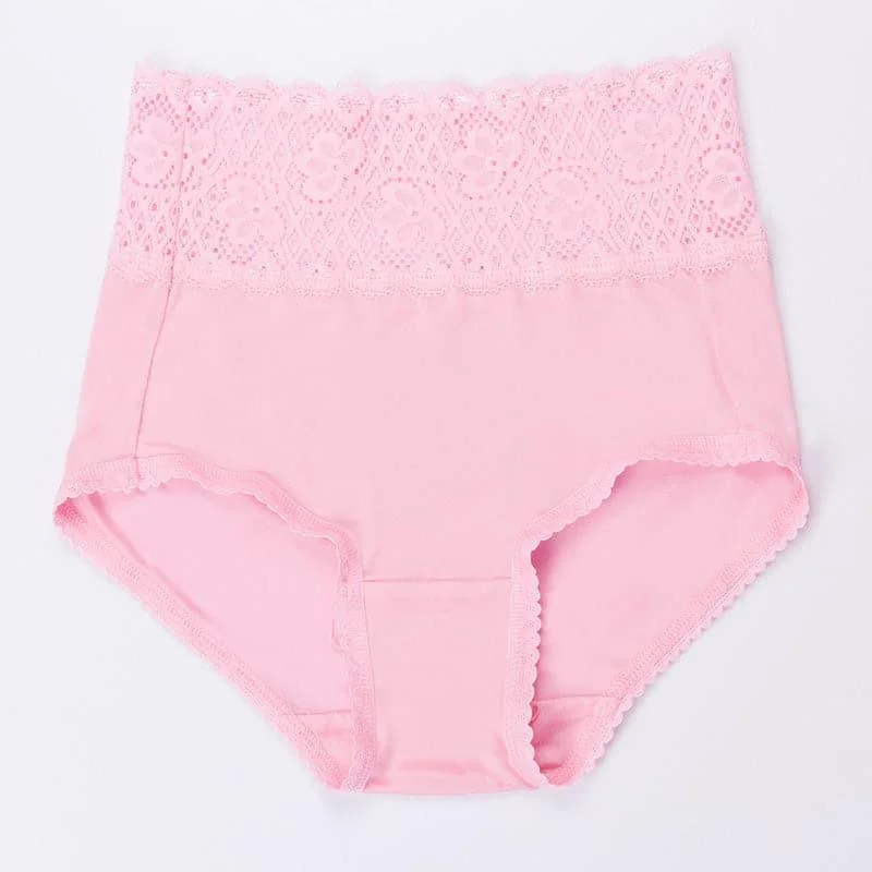 Silk High waist Lace Lingerie Knitted Panties