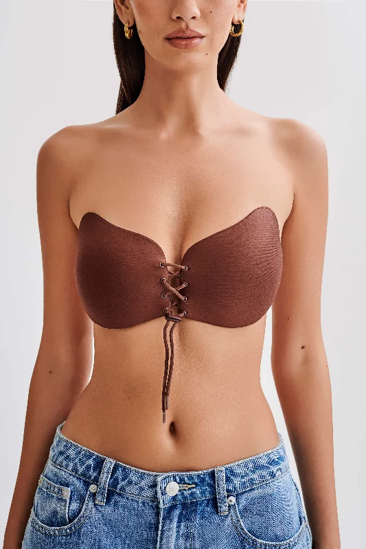 Stick It! Strapless Stick On Bra - Brown