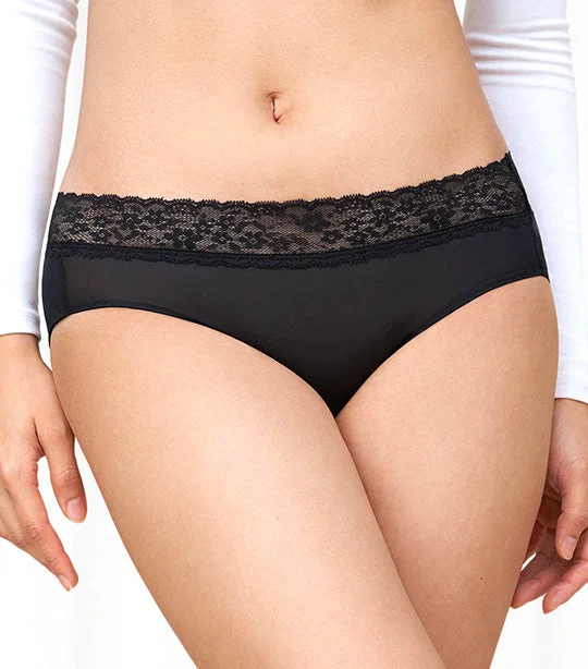 Lacy Micro Hero Midi Panty Black