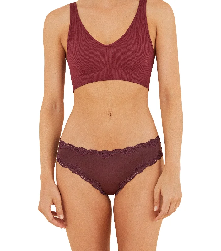 Brazilian Microfiber Brief Maroon