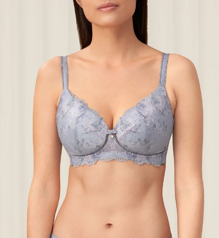 FLORALE SHADOW ROSE NON-WIRED PADDED BRA