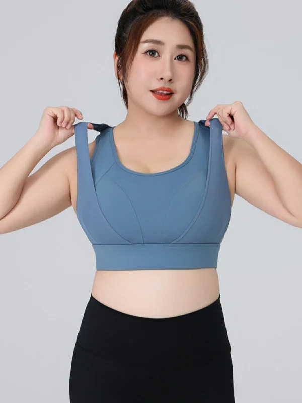 Adjustable Double-Layer Sports Bra with Anti-Sagging