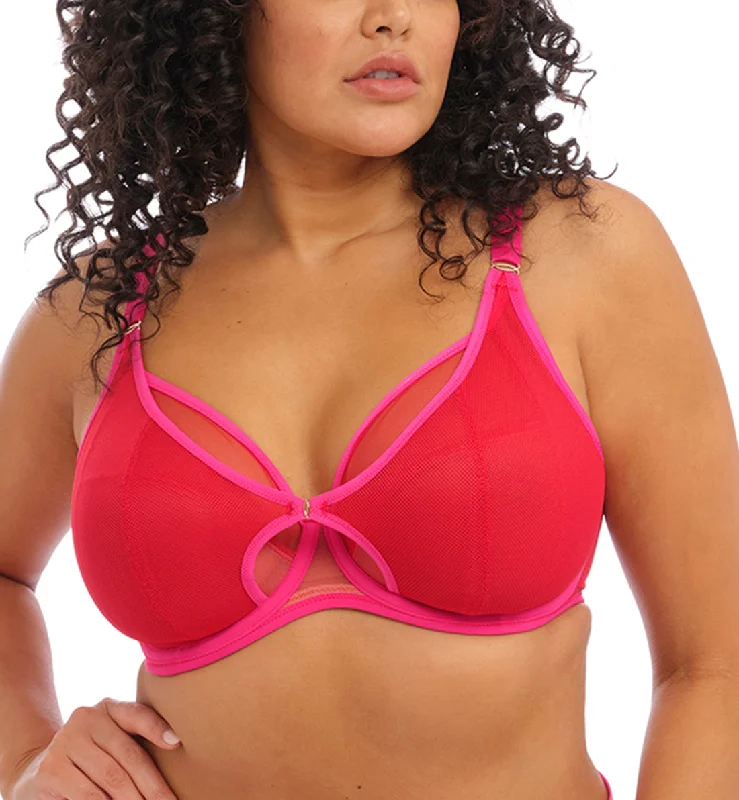 Elomi Kintai Peek-a-Boo Plunge Underwire Bra (301202) - Cha Cha