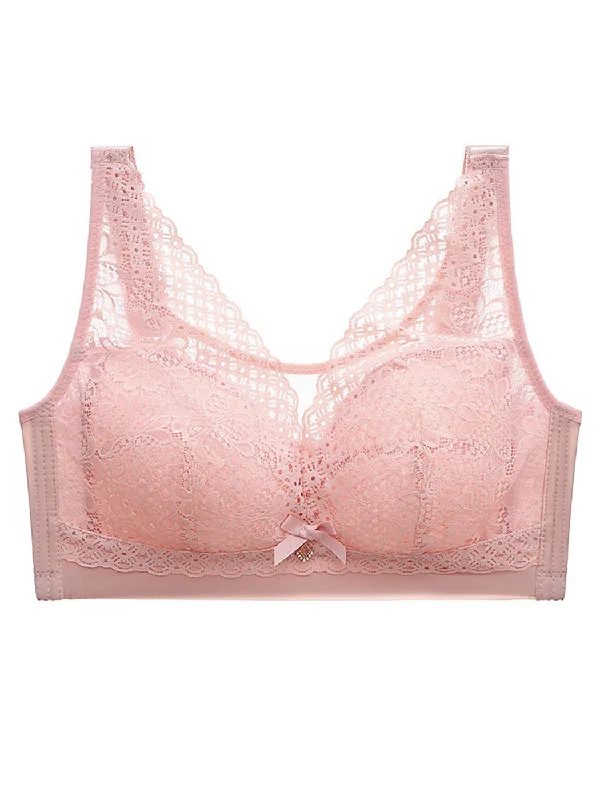 Lace Thin Breathable Adjustable Wireless Bra