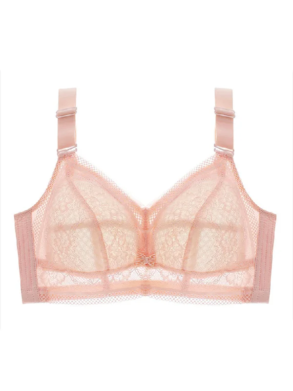 Lace Ultra-thin Wireless Minimizer Bras