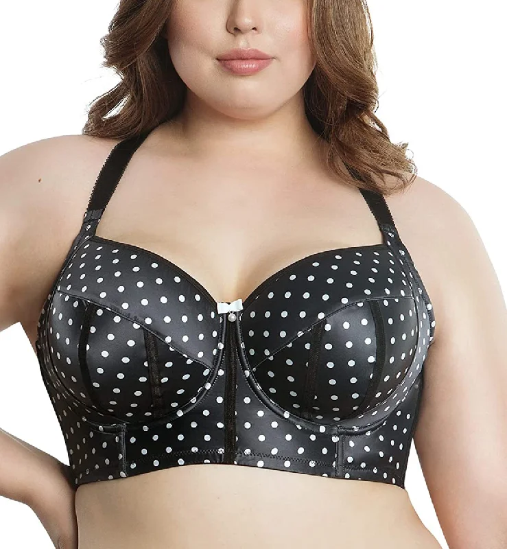 Parfait Charlotte Padded Underwire Longline Bra (6977) - Black Dot