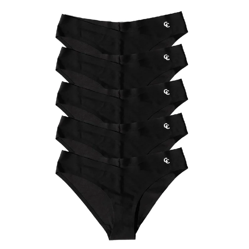 Black Seamless Briefs 5 for $98