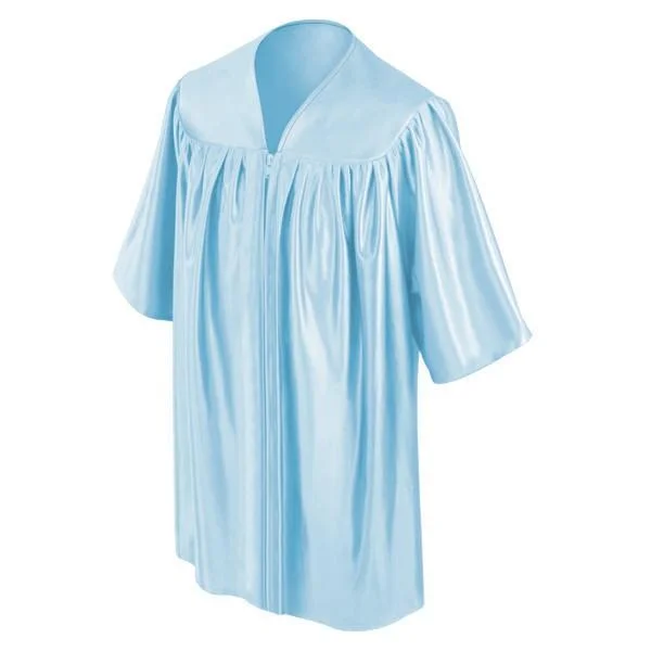 Child's Shiny Light Blue Choir Robe